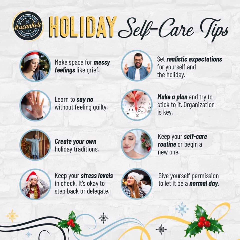 Holiday Self-care tips, improve body image
